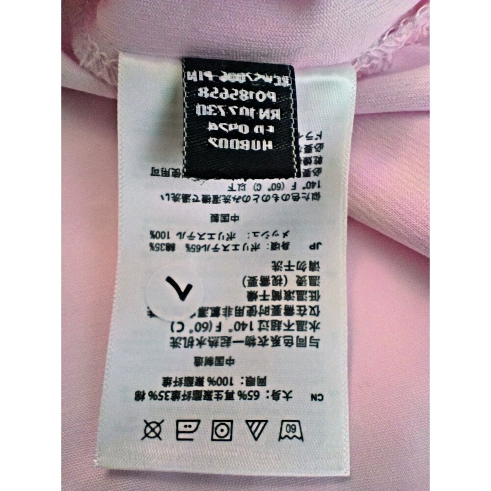 New Chef Works Pink Short Sleeve Work Women Shirt Size Medium Top Zip Complete - Picture 13 of 15
